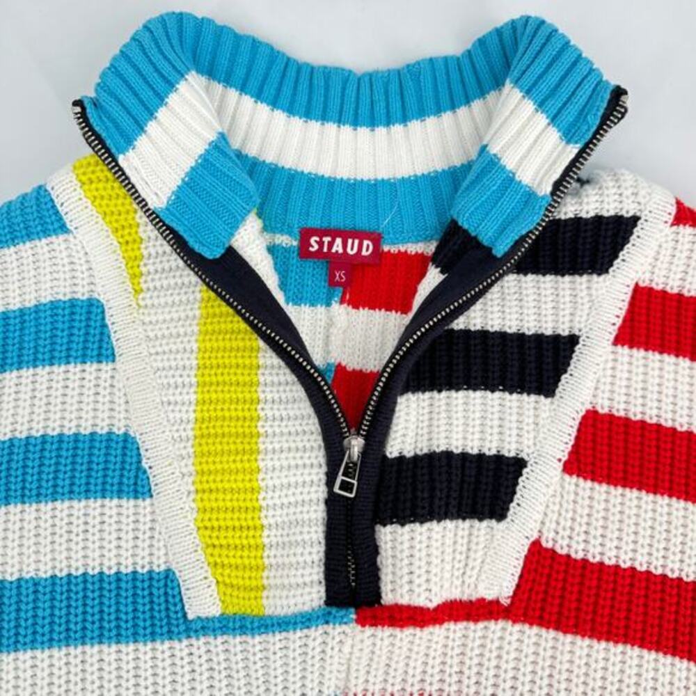 STAUD Captain Stripe‎ Hampton Long Sleeve Sweater Multicolor Size XS - Picture 5 of 7
